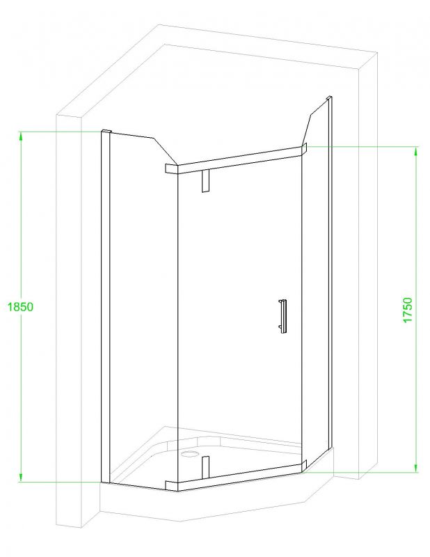 Душевой уголок Royal Bath  TR RB90TR-C-CH фото 7