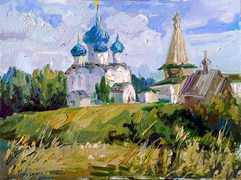 Картина "Суздальский Кремль" Наталья Герасимова