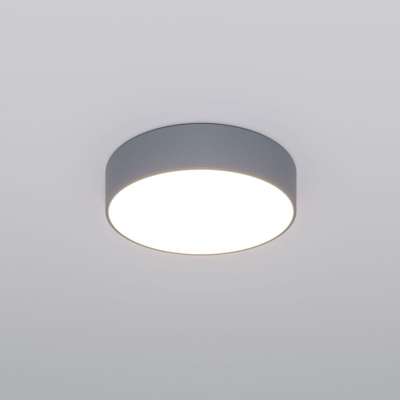 Потолочный светодиодный светильник Eurosvet Entire с регулировкой яркости и цветовой температуры 90318/1 серый
