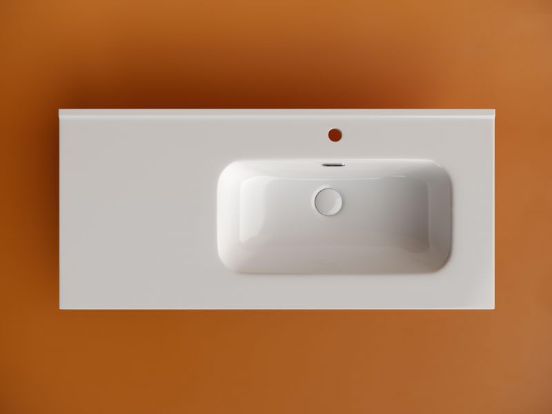 Раковина-столешница Ceramica Nova ELEMENT CN7003R 101 белая R фото 2