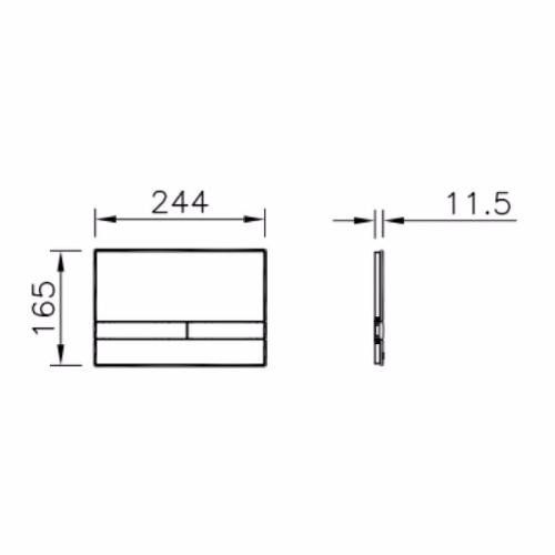 Кнопка смыва Loop O Vitra Concealed Cisterns 740-0940