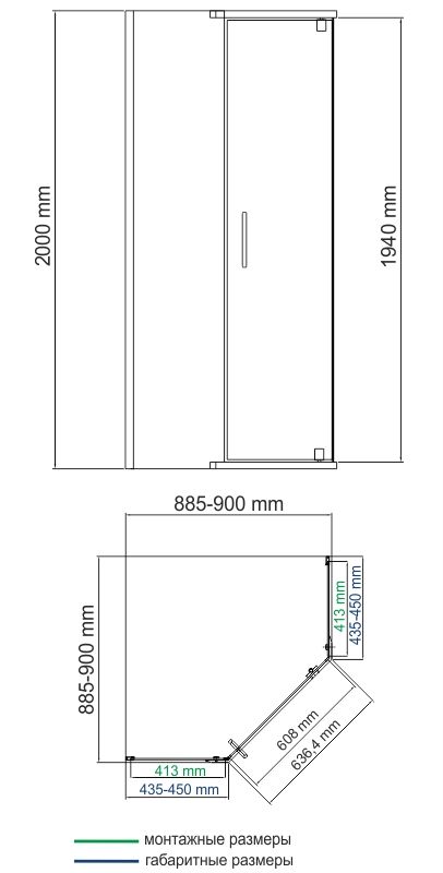 Душевой уголок WasserKRAFT Leine 35P11 90x90 cм фото 3