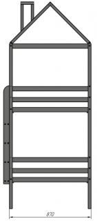 Двухъярусная кровать Капризун BD-2481044