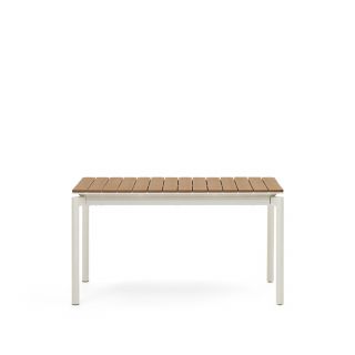 Уличный раздвижной стол белый 140 (200) x 90 см Canyelles  La Forma (ex Julia Grup) BD-2607773