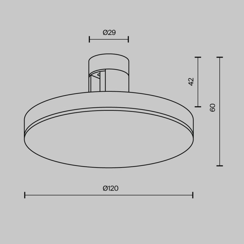 Трековый светильник Maytoni TR152-1-7W3K-B