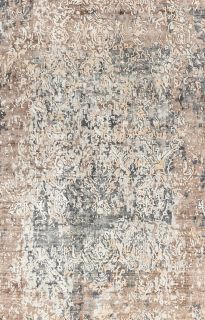 Индийский ковер из арт-шёлка Carpet «SOMERSET» FL-35-GOLD-GREY 200 x 300 см