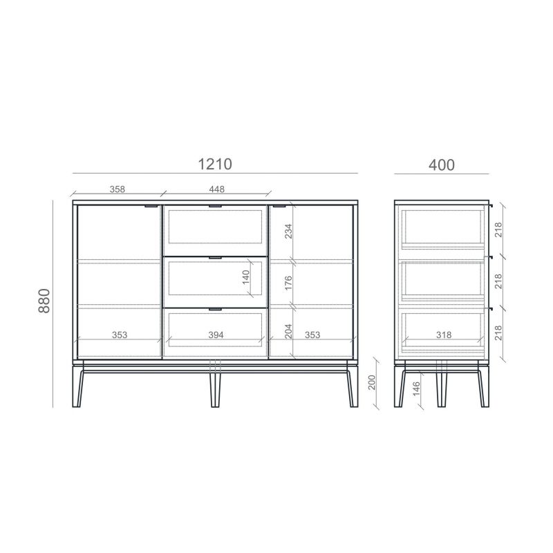 Комод The IDEA INSPIRE TIMELESS BD-3041944 фото 6