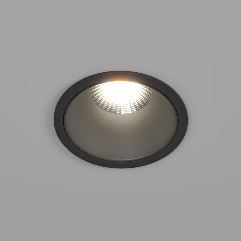 Встраиваемый светильник Denkirs IP 20, 7 Вт, LED 3000, черный, алюминий DK4400-BK фото 1