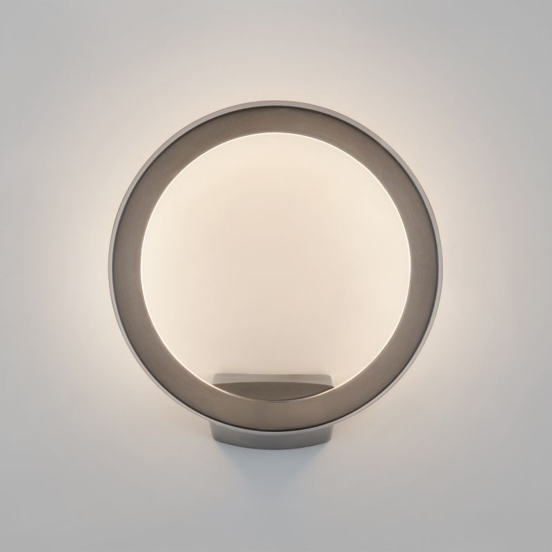 Уличный настенный светодиодный светильник Elektrostandard Ring IP54 1710 TECHNO LED серый фото 4