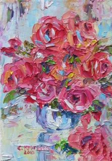Картина "Красные розы" Светлана Круглова