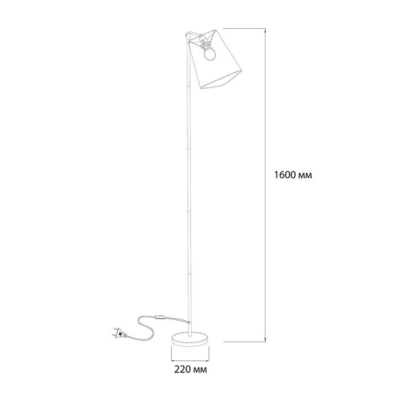 Напольный светильник Escada Hall 10185/T E14*40W Chrome/White