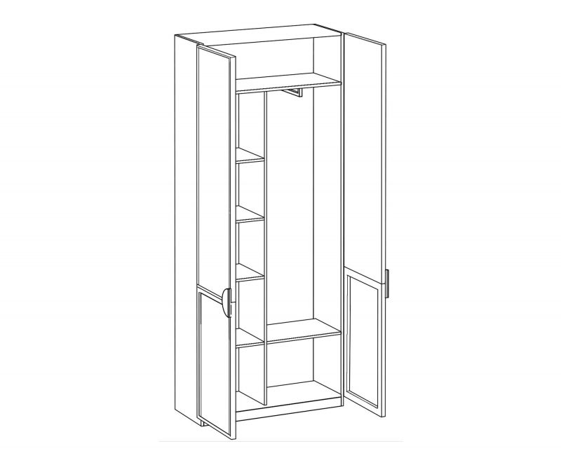 Шкаф 2х-дверный ОГОГО Обстановочка Bionica BD-3037521 фото 2