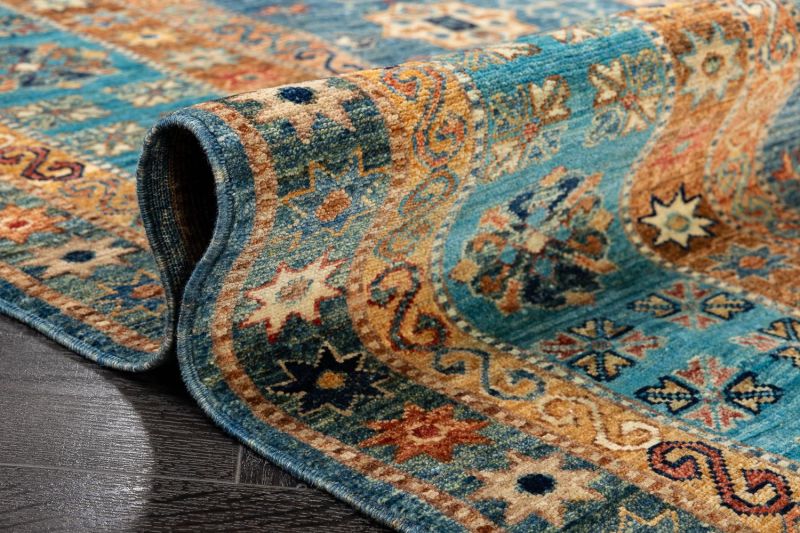 Пакистанский ковер из шерсти Carpet «KAZAK ROYAL» 231682-GREY-GREY 279 x 379 см