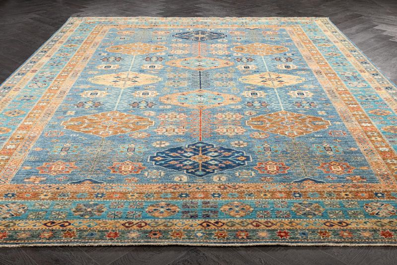 Пакистанский ковер из шерсти Carpet «KAZAK ROYAL» 231682-GREY-GREY 279 x 379 см