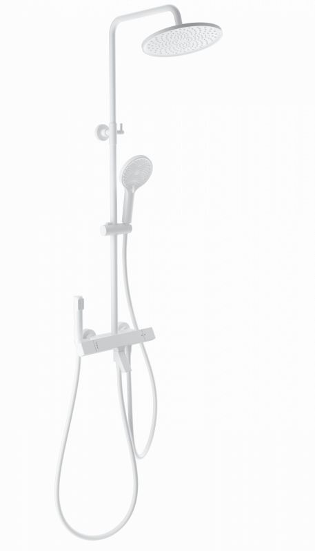 Душевая стойка с термостатом WONZON & WOGHAND WW-B3094-MW Белый фото 1