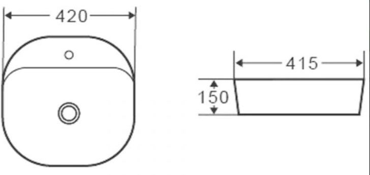 Раковина GROSSMAN 420 GR-3028 фото 3