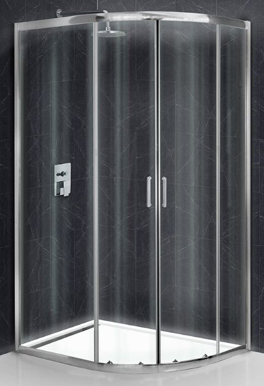 Душевой уголок BelBagno UNO-195-RH-2-120/80-C-Cr, профиль хром, стекло прозрачное фото 1