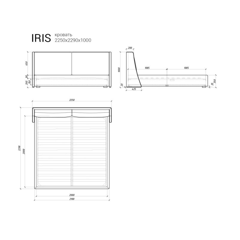 Кровать The IDEA Iris BD-2373093