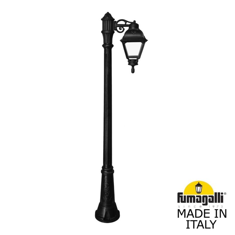Садовый светильник - столб наземный FUMAGALLI CEFA черный, прозрачный U23.156.S10.AXF1R