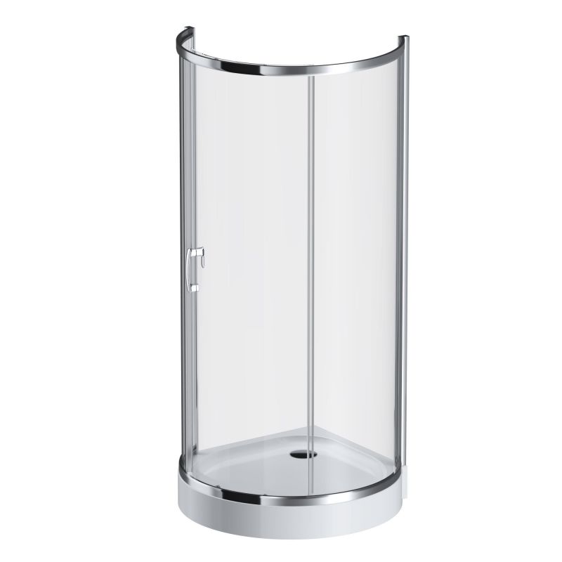 Душевой уголок AMPM Like Round W83UG-333-095CG 95x95 см, глянцевый хром/тонированное фото 1