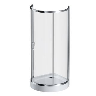 Душевой уголок AM.PM Like Round W83UG-333-095CG 95x95 см, глянцевый хром/тонированное