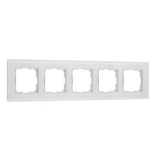 Рамка на 5 постов Werkel Senso белый soft-touch W0053101