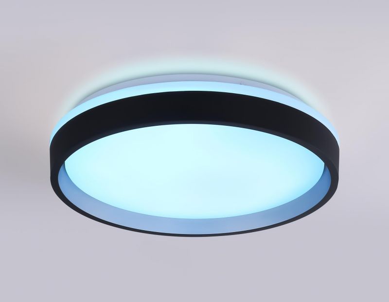 Светодиодный светильник RGB с пультом управления Ambrella FZ IP20 LED 3000-6500+RGB(теплый, белый, холодный) 46W FZ604 фото 7