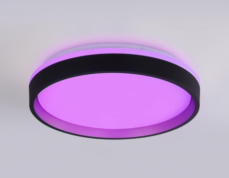 Светодиодный светильник RGB с пультом управления Ambrella FZ IP20 LED 3000-6500+RGB(теплый, белый, холодный) 46W FZ604 фото 8