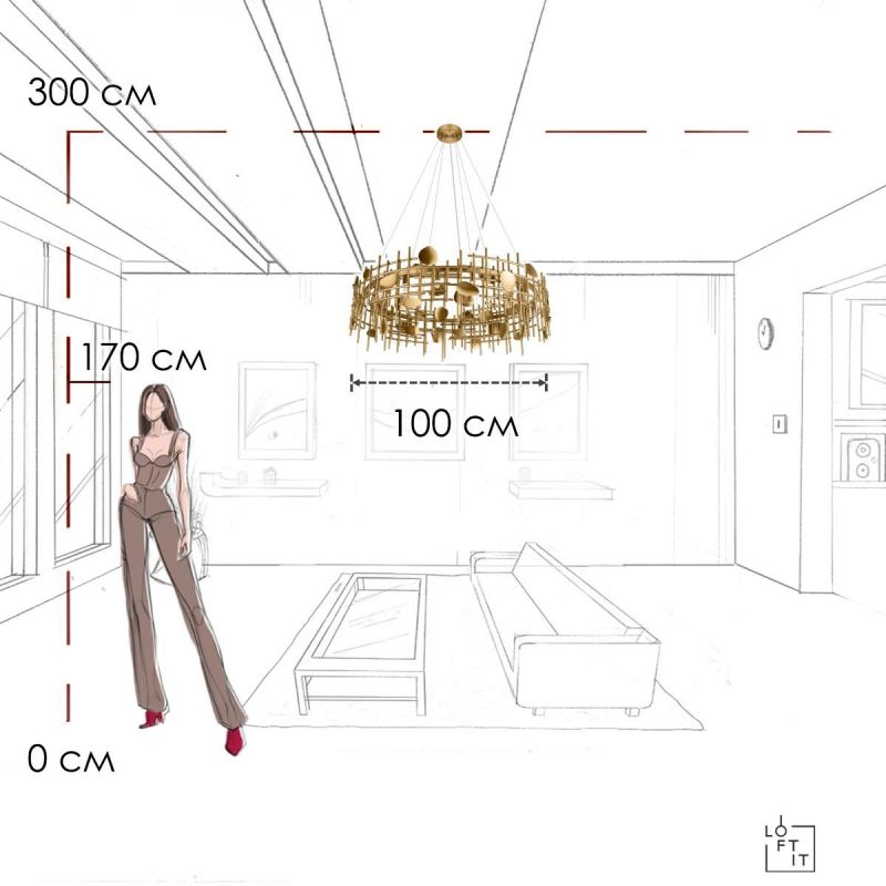 Подвесная люстра LOFT IT Escama G9 5W 10396/1000C фото 10