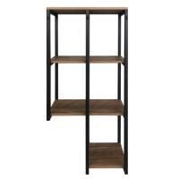 Стеллаж с полками подвесной Comforty Порто 00-00000829CF дуб темно-коричневый