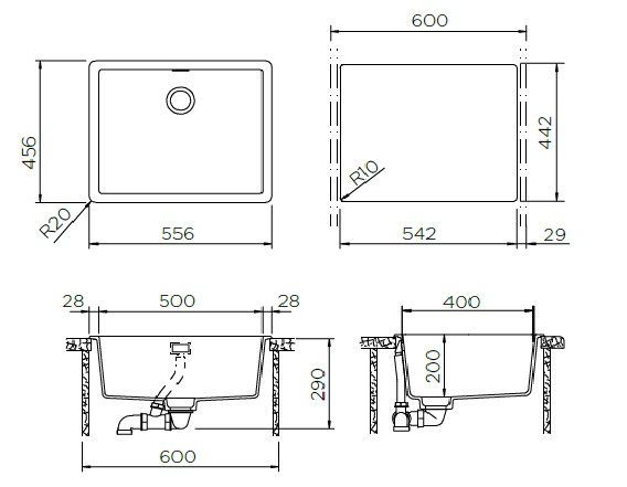 Мойка Schock Brooklyn 700991 оникс