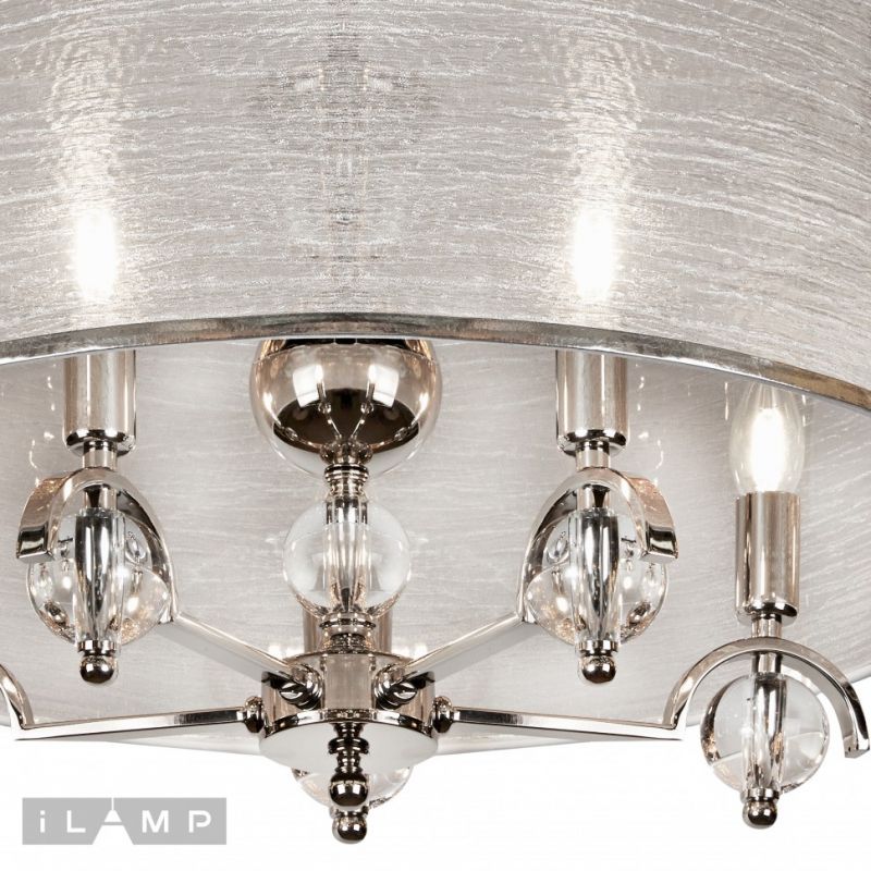 Подвесная люстра iLAMP Chelsea 40W E14 P2400-5 Nickel фото 4