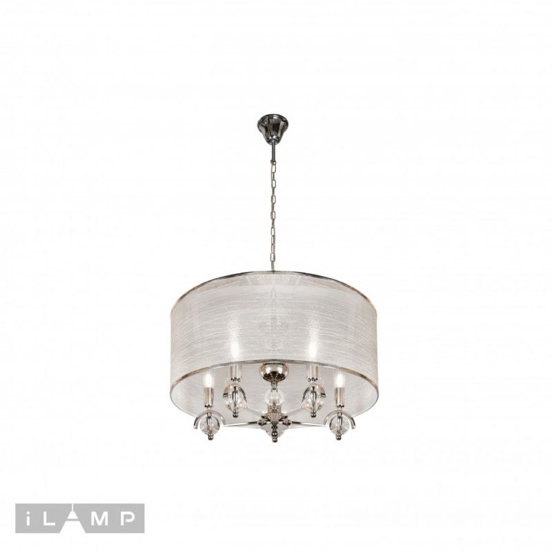 Подвесная люстра iLAMP Chelsea 40W E14 P2400-5 Nickel фото 1
