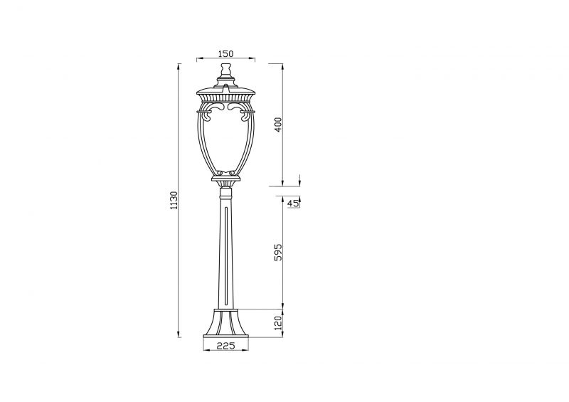 Ландшафтный светильник Maytoni Outdoor  Fleur O414FL-01GB1