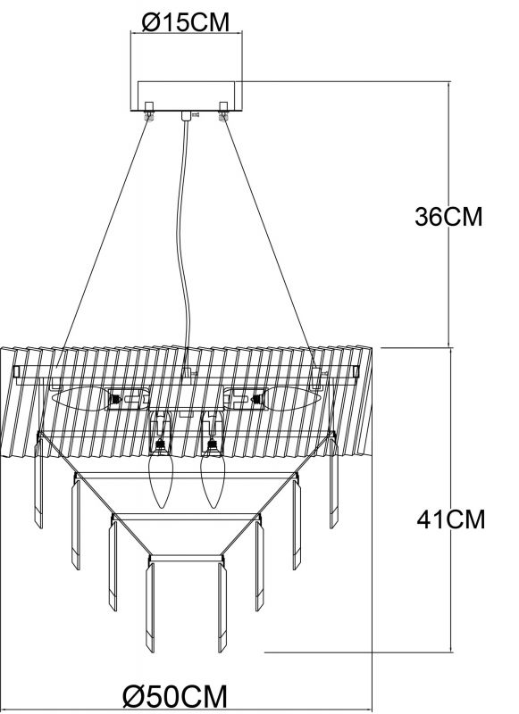 Люстра подвесная Arte Lamp MUSCIDA A1004SP-8SI