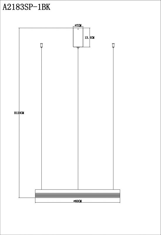 Люстра подвесная Arte Lamp Mercury A2183SP-1BK