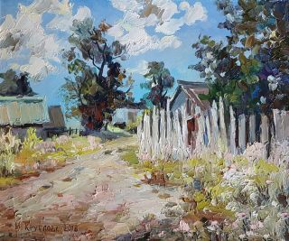 Картина "Деревня" Ирина Круглова