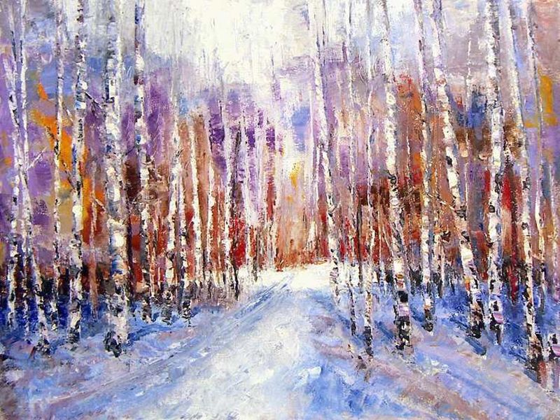 Картина "Запах снега" Григорий Жадько