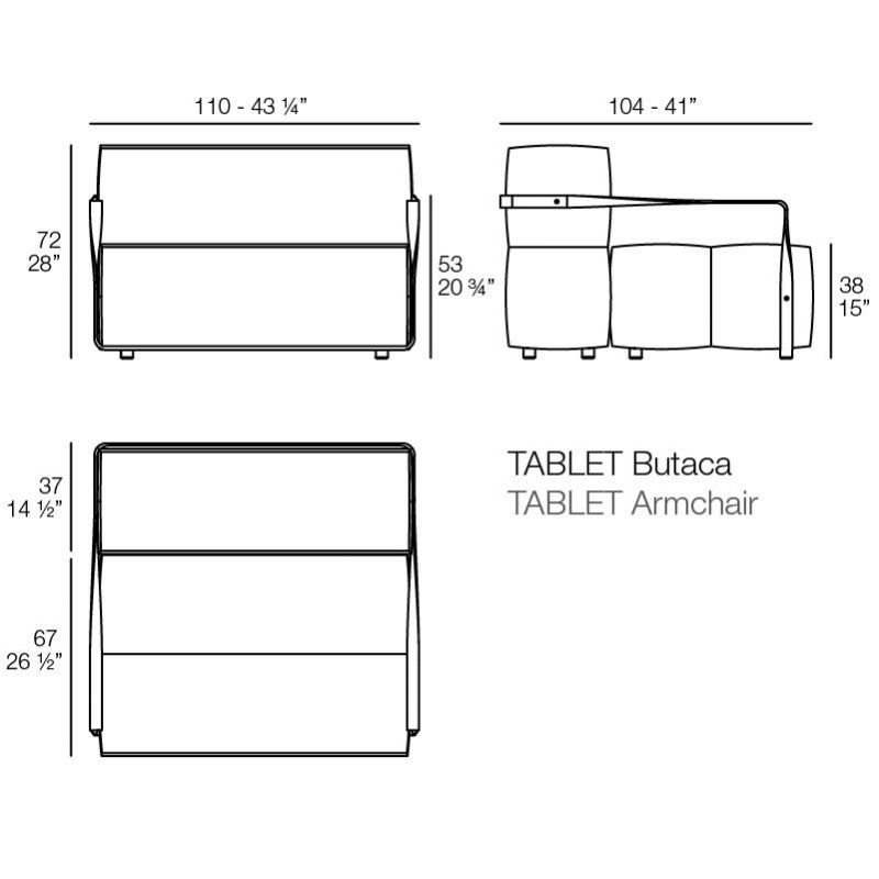 Кресло Tablet Vondom BD-2608705