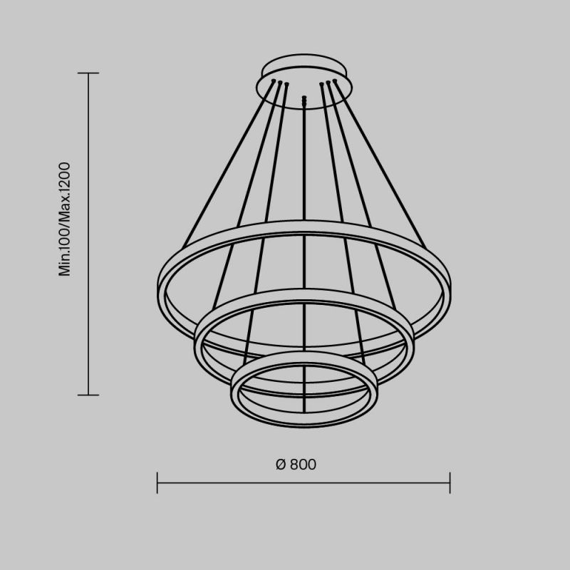 Подвесной светильник Maytoni Rim MOD058PL-L100BSK фото 6