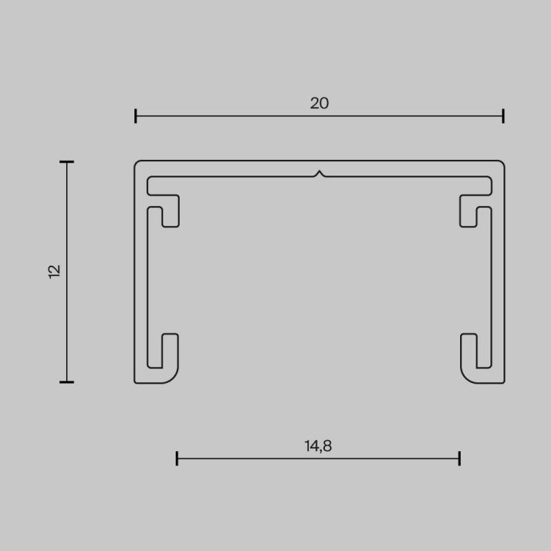 Шинопровод накладной Maytoni Busbar trunkings Basity TRX172-112B