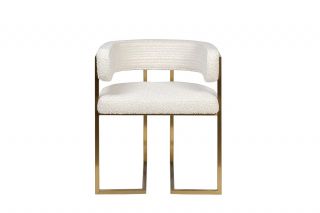 Стул букле бежевый/матовое золото Garda Decor BD-3145090