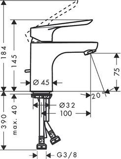 Смеситель Hansgrohe Logis E 71160000 для раковины