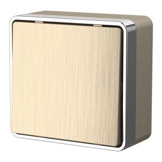 Выключатель одноклавишный Gallant (шампань рифленый) Werkel W5010010