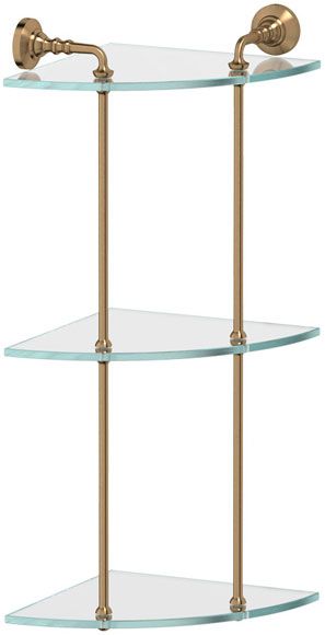 Полка угловая 3-х ярусная 23 cm 3SC Stilmar STI 519 (бронза) фото 1