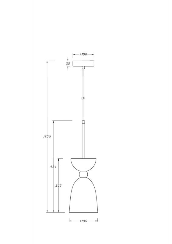 Подвесной светильник Maytoni Modern Cloches MOD113PL-01W