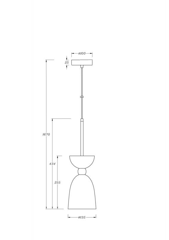 Подвесной светильник Maytoni Cloches MOD113PL-01W фото 4