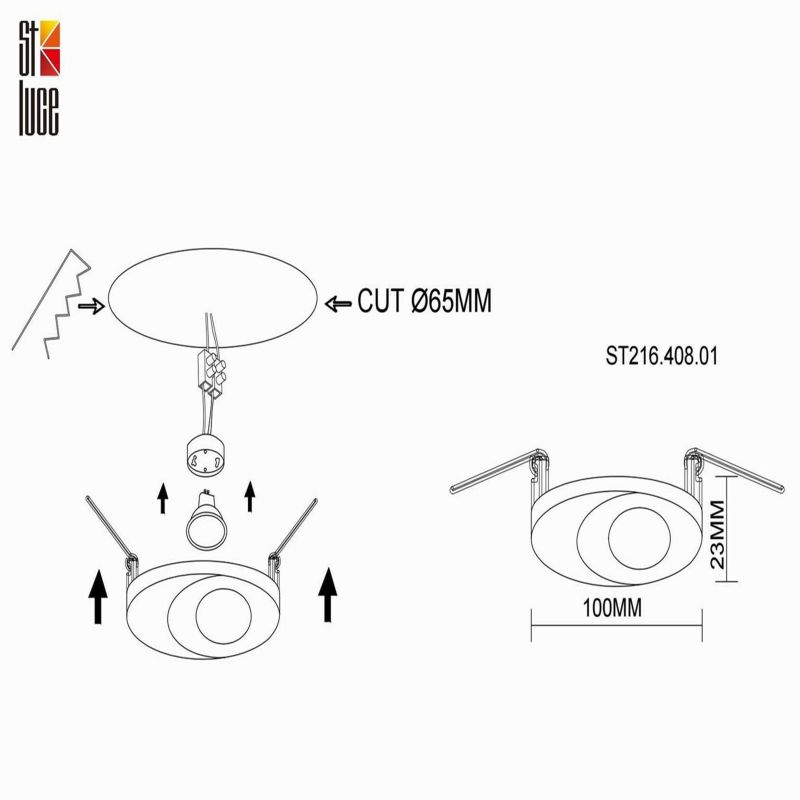 Встраиваемый светильник ST Luce ST216.408.01 фото 4