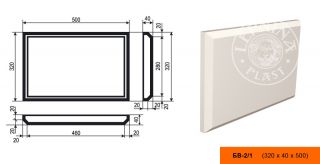 Боссаж БВ-2/1 (320*40*500мм)