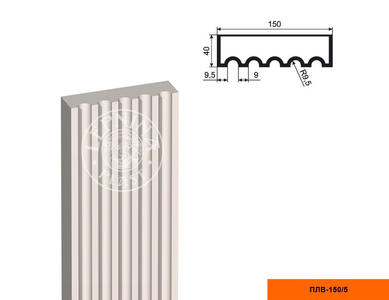 Пилястра составная Lepninaplast ПЛВ-150/5 фото 1